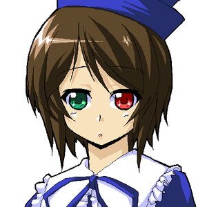 Rating: Safe Score: 0 Tags: 1girl :o blue_bow blue_dress blue_headwear blue_neckwear bow brown_hair eyebrows_visible_through_hair frills green_eyes hat heterochromia image looking_at_viewer red_eyes ribbon short_hair solo souseiseki transparent_background User: admin
