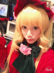 Rating: Safe Score: 0 Tags: 1girl artist_name bangs blonde_hair flower hat lips long_hair looking_at_viewer photo realistic rose shinku solo upper_body User: admin
