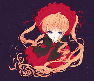 Rating: Safe Score: 0 Tags: 1girl bangs blonde_hair blue_eyes bonnet dress drill_hair eyebrows_visible_through_hair flower image lolita_fashion long_hair night night_sky red_capelet red_flower red_rose ribbon rose shinku shooting_star sky solo space star_(sky) star_(symbol) starry_background starry_sky twintails upper_body User: admin