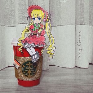 Rating: Safe Score: 0 Tags: 1girl blonde_hair blue_eyes bonnet bow bowtie cup dress drill_hair full_body green_bow image long_hair long_sleeves photo red_dress saucer shinku shoes sitting solo standing teacup twintails User: admin