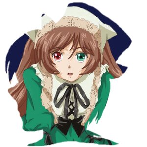 Rating: Safe Score: 0 Tags: 1girl black_ribbon brown_hair dress green_dress hat heterochromia image long_hair long_sleeves looking_at_viewer open_mouth red_eyes ribbon simple_background solo suiseiseki twintails upper_body white_background User: admin