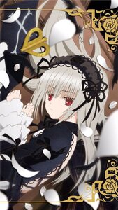 Rating: Safe Score: 0 Tags: 1girl black_ribbon black_wings dress feathers flower frills hairband image long_hair long_sleeves looking_at_viewer red_eyes ribbon rose silver_hair solo suigintou wings User: admin