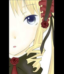 Rating: Safe Score: 0 Tags: 1girl blonde_hair blue_eyes blush close-up face flower hat image letterboxed pink_rose red_flower red_rose ribbon rose shinku solo User: admin