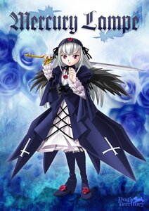 Rating: Safe Score: 0 Tags: 1girl dress flower frills full_body hairband image long_hair long_sleeves looking_at_viewer red_eyes rose silver_hair solo suigintou weapon wings User: admin