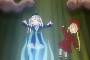 Rating: Safe Score: 0 Tags: 2girls blonde_hair dress hat image long_sleeves multiple_girls pair red_eyes shinku standing suigintou User: admin