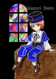 Rating: Safe Score: 0 Tags: 1girl boots brown_footwear brown_hair dress frills full_body hat heterochromia image long_sleeves looking_at_viewer pants red_eyes short_hair sitting smile solo souseiseki top_hat User: admin