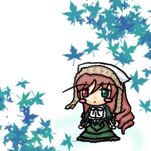 Rating: Safe Score: 0 Tags: 1girl anger_vein autumn autumn_leaves blush_stickers brown_hair chibi dress falling_leaves green_dress green_eyes head_scarf heterochromia image leaf long_hair long_sleeves looking_at_viewer maple_leaf solo standing suiseiseki User: admin