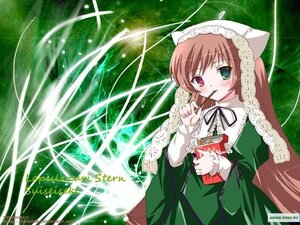 Rating: Safe Score: 0 Tags: 1girl blush brown_hair dress eating food green_dress green_eyes hat head_scarf heterochromia holding image long_hair long_sleeves looking_at_viewer pocky red_eyes ribbon solo suiseiseki very_long_hair User: admin