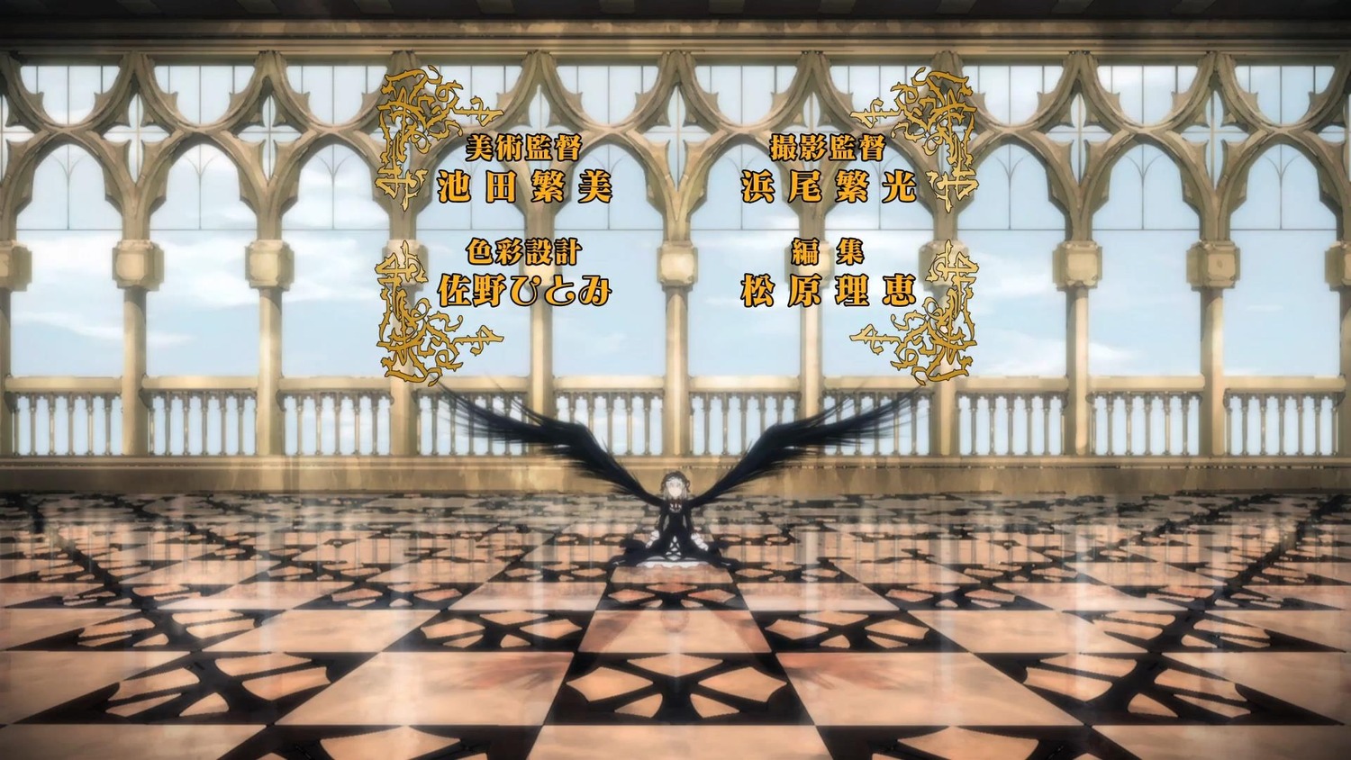 checkered checkered_background checkered_floor image railing solo suigintou