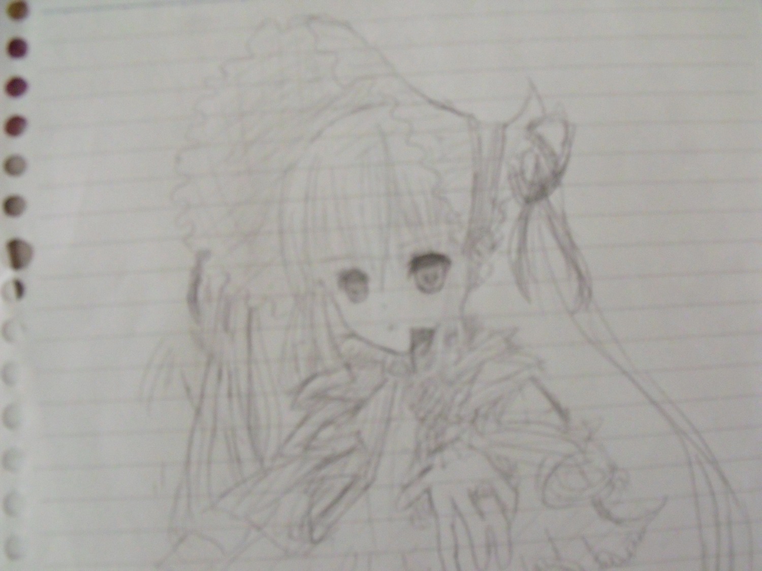 1girl blurry depth_of_field greyscale image monochrome motion_blur photo shinku solo