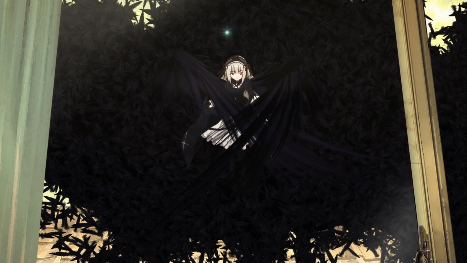 1girl dress image long_hair looking_at_viewer solo standing suigintou