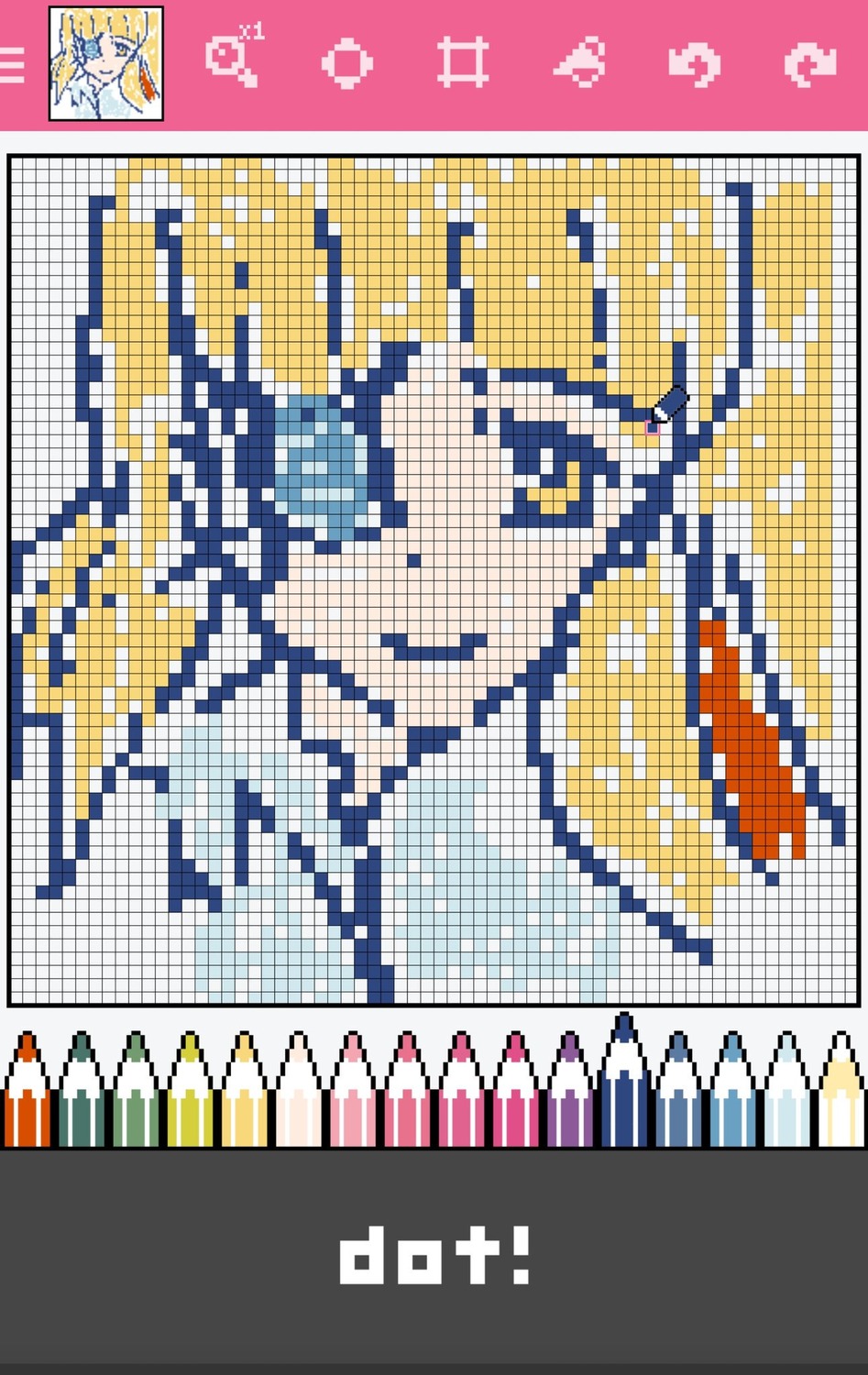 blonde_hair image kirakishou pixel_art smile solo