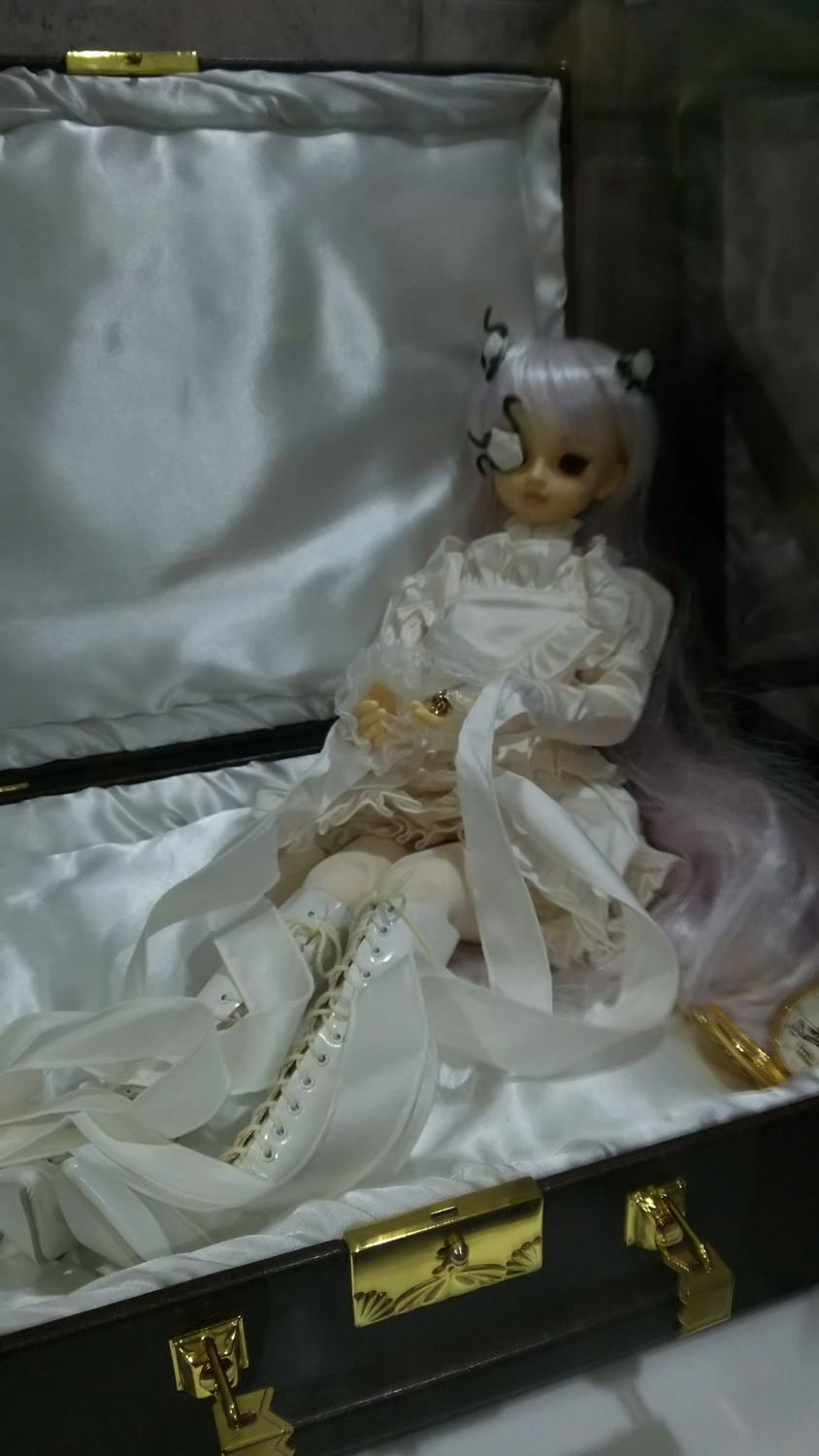 1girl doll dress kirakishou solo white_hair