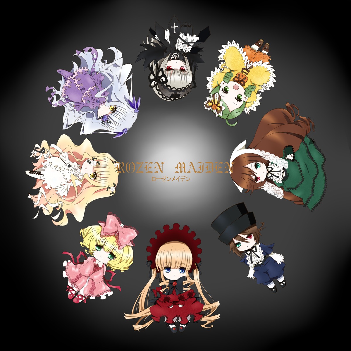 6+girls blonde_hair blue_eyes bow brown_hair dress drill_hair flower frills green_eyes green_hair hairband hat heterochromia hina_ichigo image kanaria long_hair long_sleeves looking_at_viewer multiple multiple_girls pink_bow red_eyes shinku short_hair siblings silver_hair sisters smile souseiseki suigintou suiseiseki tagme twintails very_long_hair wings yellow_eyes