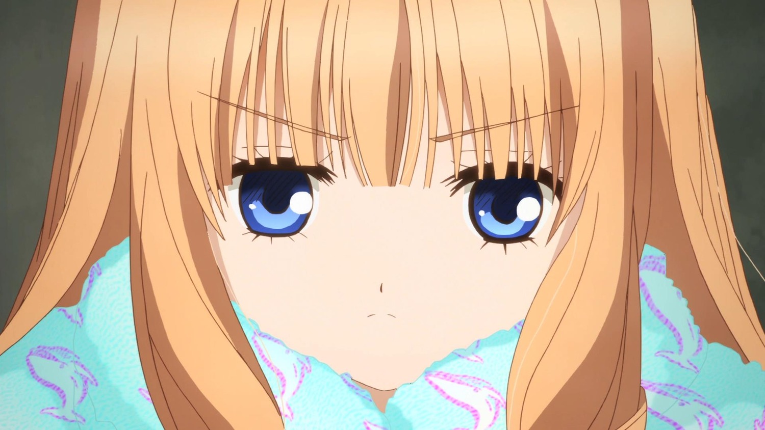 1girl bangs blonde_hair blue_eyes blush close-up closed_mouth eyebrows_visible_through_hair face image looking_at_viewer portrait shinku solo