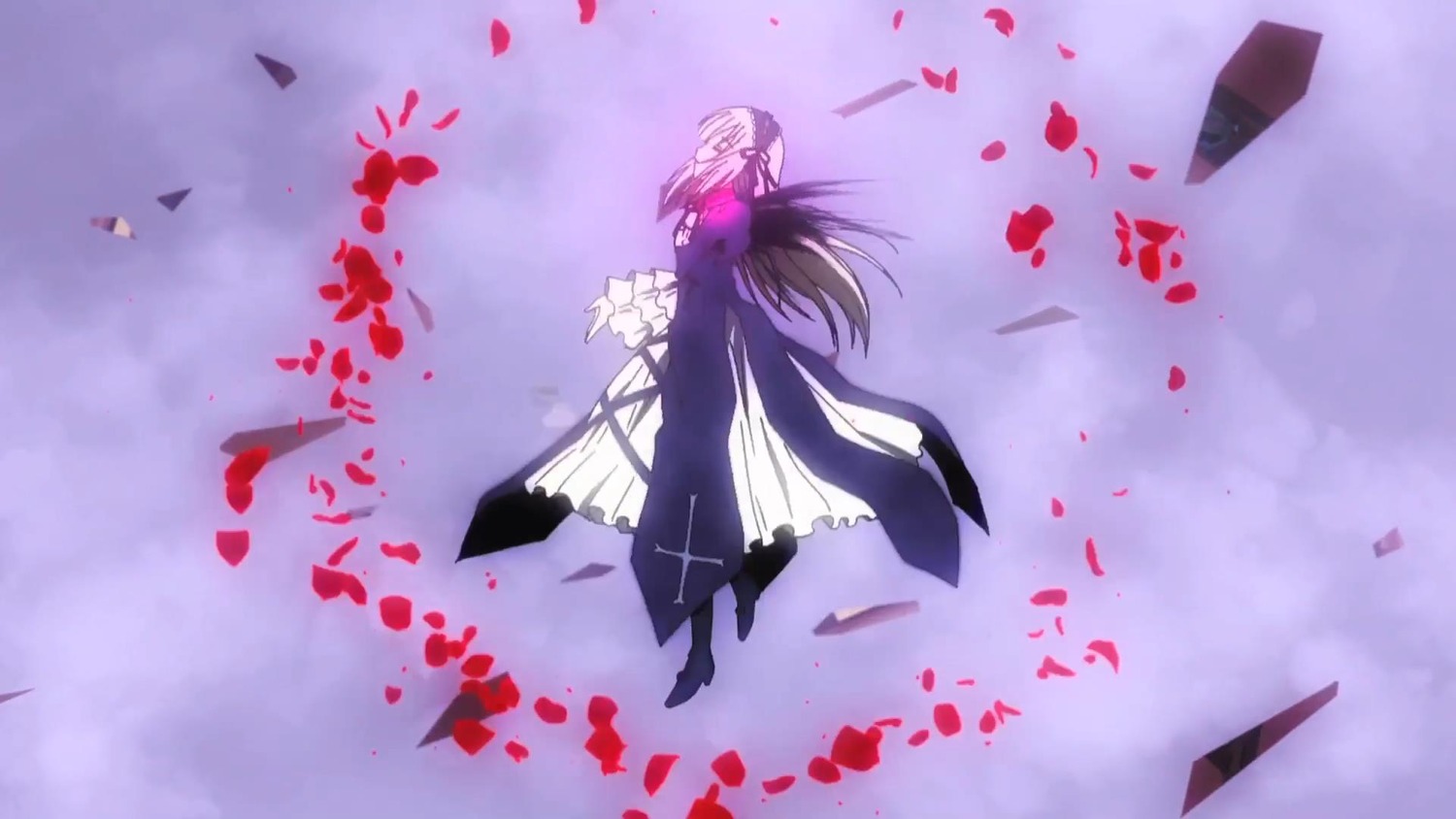 1girl flower gloves image long_hair petals solo suigintou