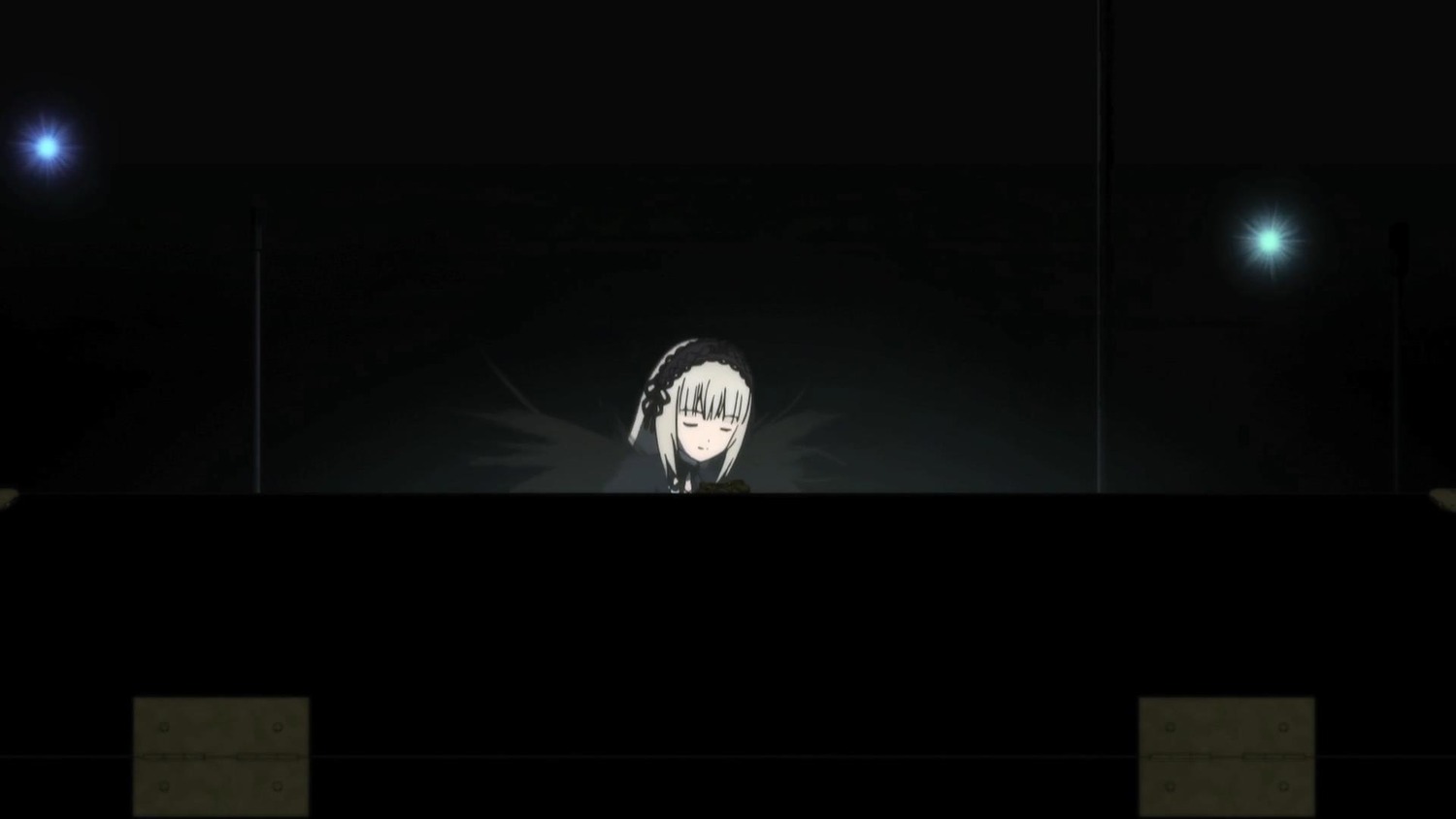 1girl closed_eyes hairband image ribbon silver_hair solo suigintou