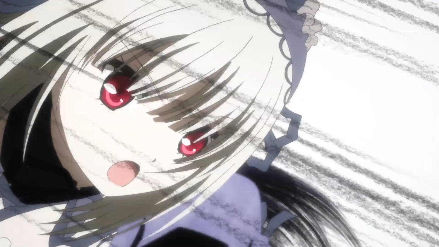 1girl bangs frills hairband image long_hair looking_at_viewer open_mouth red_eyes ribbon solo suigintou