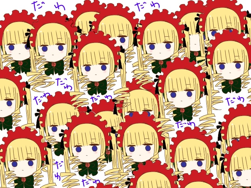 1girl :t angry auto_tagged blonde_hair blue_eyes blush dress expression_chart expressions image jitome long_hair open_mouth pout sad shinku smile solo surprised tears twintails