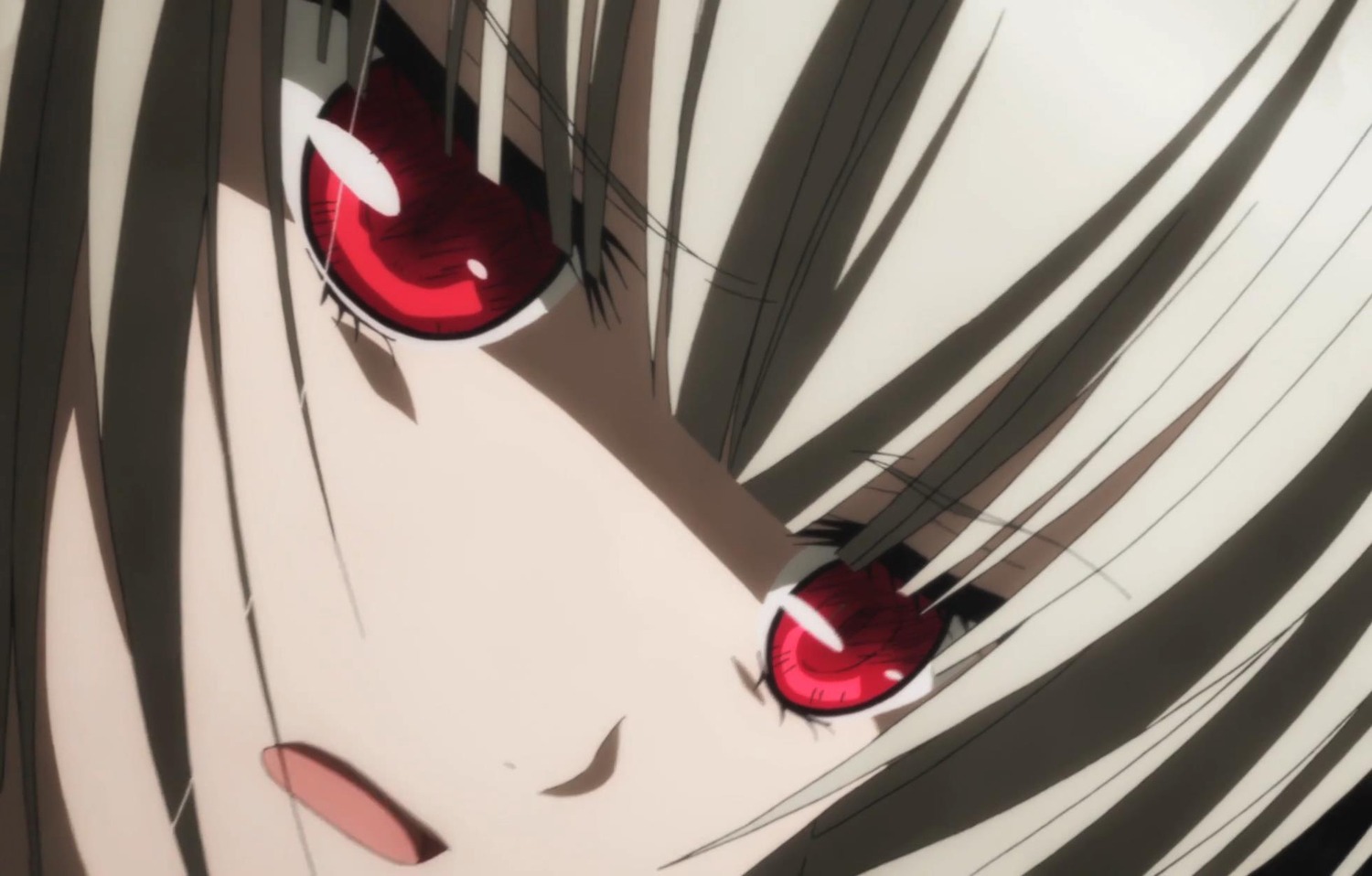 1girl close-up image looking_at_viewer red_eyes simple_background solo suigintou white_background