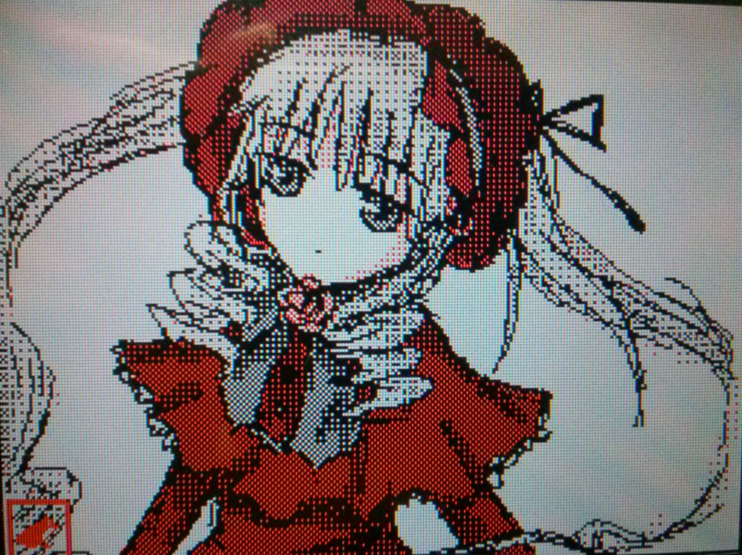 1girl hair_ribbon image long_hair ribbon shinku solo twintails