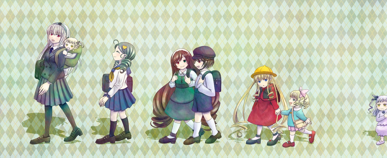 6+girls argyle argyle_background argyle_legwear blonde_hair blue_eyes board_game boots brown_hair checkered checkered_background checkered_floor checkered_kimono checkered_scarf checkered_skirt chess_piece dress green_eyes hair_ornament hairband hat image long_hair motoori_kosuzu multiple multiple_girls open_mouth pantyhose perspective plaid_background purple_hair school_uniform short_hair silver_hair skirt tagme tile_floor tiles