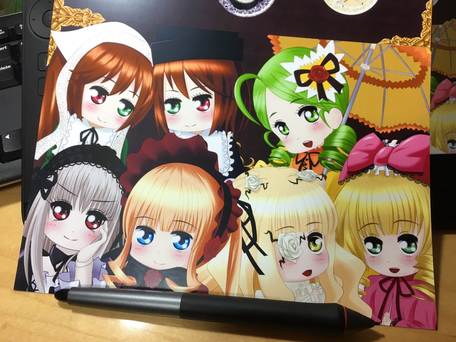 6+girls blonde_hair blue_eyes blush bonnet bow brown_hair dress drill_hair frills green_eyes hairband heterochromia hina_ichigo image kanaria long_hair multiple multiple_girls open_mouth pink_bow red_eyes shinku siblings silver_hair sisters smile souseiseki suigintou suiseiseki tagme twins two_side_up