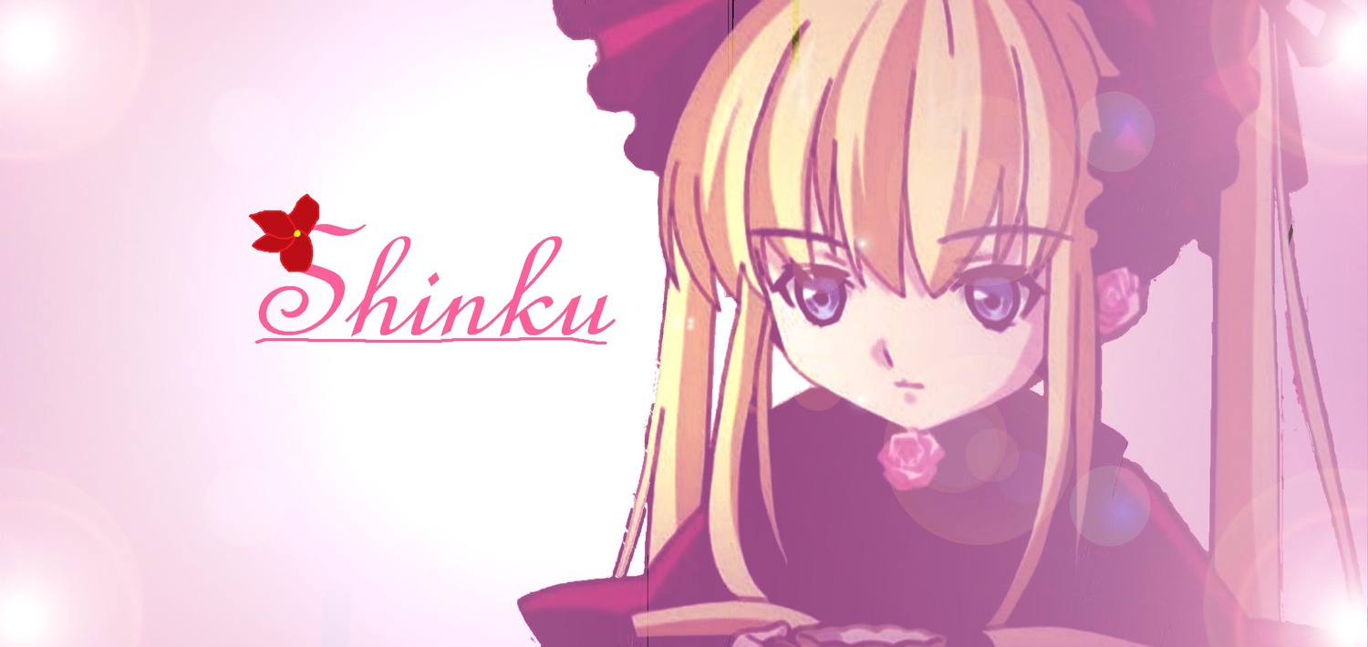 1girl blonde_hair bonnet flower image long_hair looking_at_viewer rose shinku sidelocks solo twintails