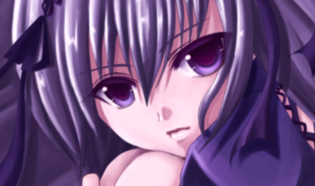 1girl black_ribbon close-up hair_ribbon image looking_at_viewer purple_eyes purple_hair ribbon solo suigintou