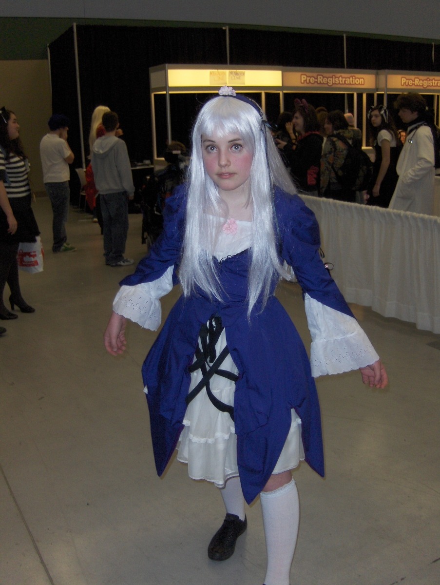 1girl dress long_hair multiple_boys photo solo suigintou