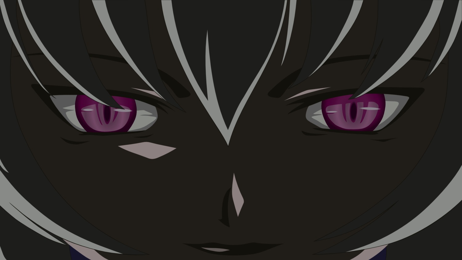 1girl black_hair eyelashes face grin image looking_at_viewer pink_eyes portrait short_hair smile solo suigintou teeth